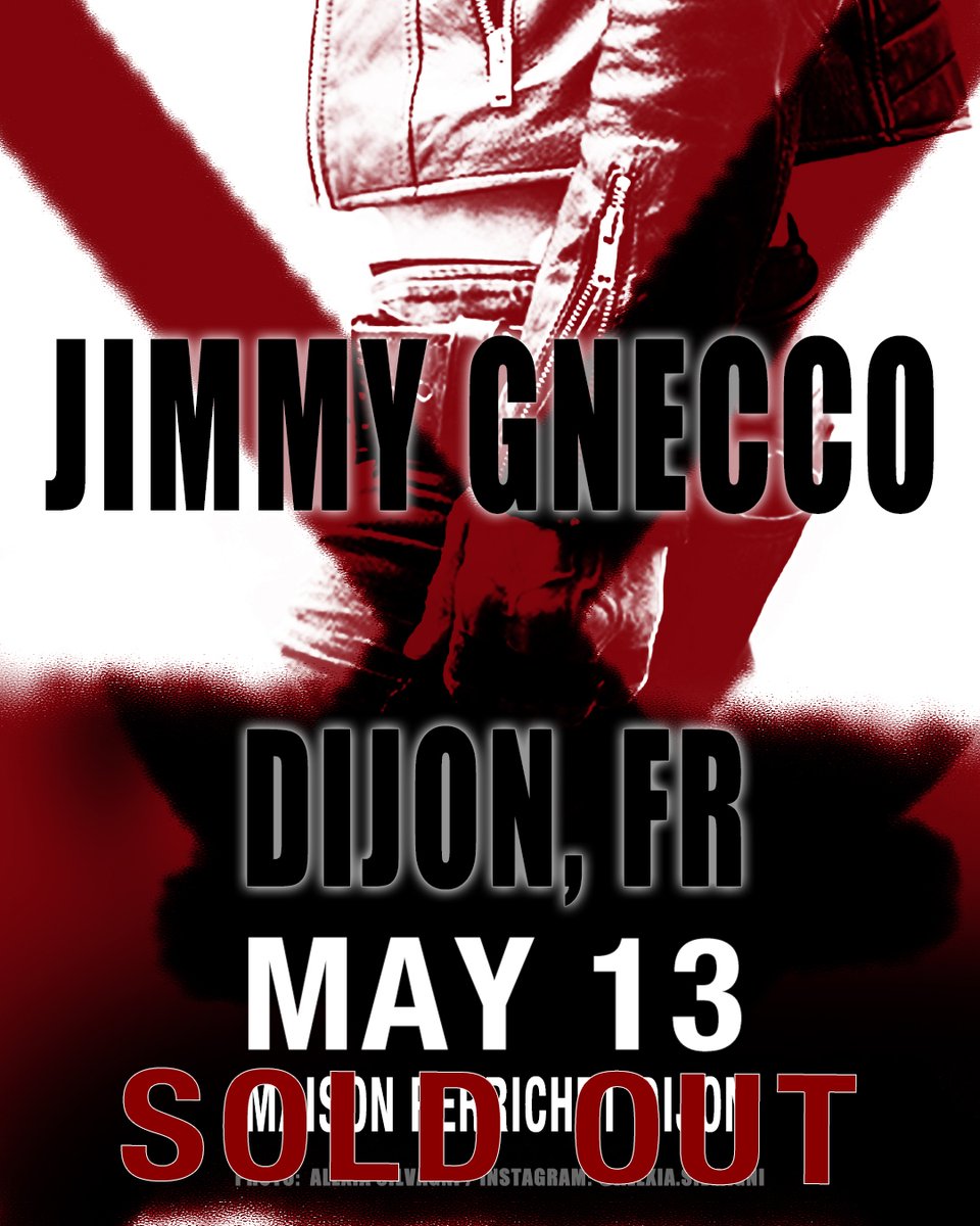 Hello my friends. 
My first date in Dijon France is sold out. 

Still two more cities coming up. Paris &amp; Barberaz

Merci