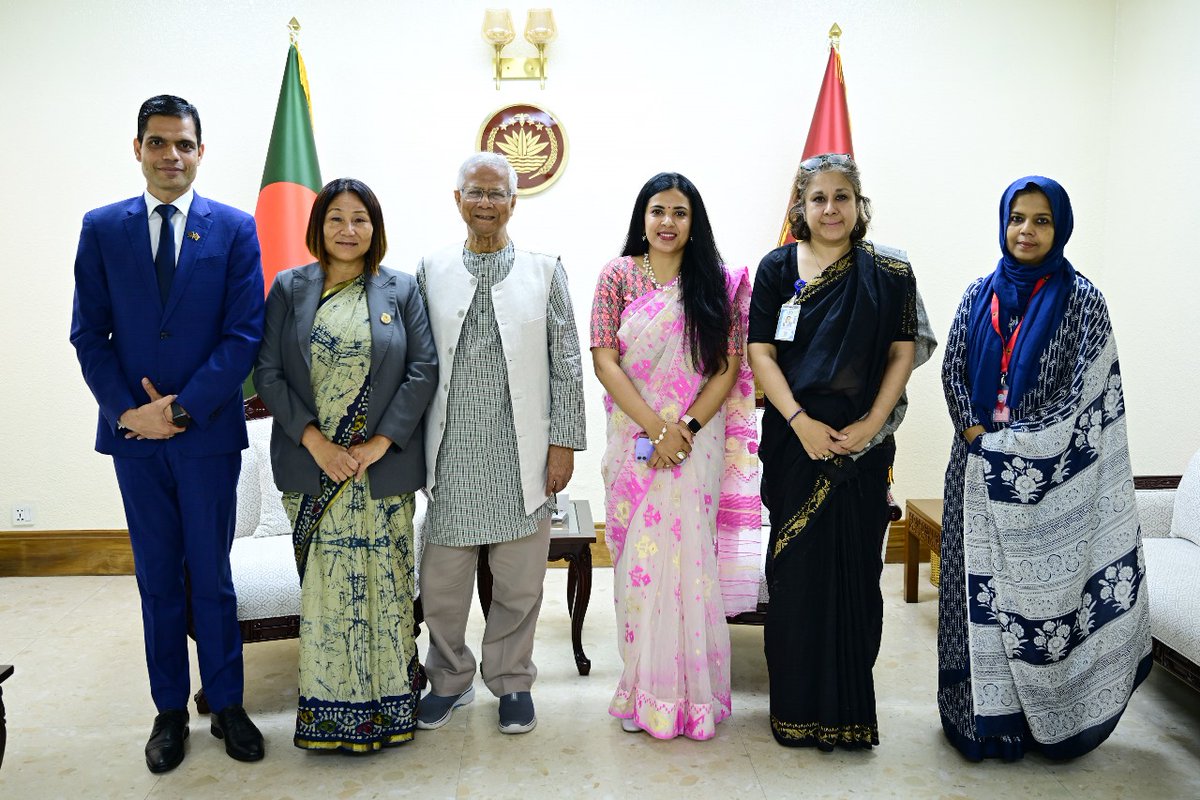 ChiefAdviserGoB's tweet photo. Chief Adviser Calls for Regional Economic Integration and Hydro Power Collaboration with Nepal

DHAKA, May 12: Chief Adviser Professor Muhammad Yunus has called for an integrated economic strategy between Bangladesh, Nepal, Bhutan, and the Seven North Eastern States of India, emphasising the potential of cross-border collaboration in hydropower, healthcare, and road connectivity.

The Chief Adviser made these remarks on Monday during a courtesy call paid by Ms. Indira Rana, Deputy Speaker of House of Representatives of the Federal Parliament of Nepal who is currently visiting Bangladesh for attending an event organized by the Embassy of Nepal in Dhaka. 

Professor Yunus stressed the urgency of fostering regional cooperation through shared infrastructure and energy initiatives. “There should be an integrated economic plan for Bangladesh, Nepal, Bhutan and the Seven Sisters,” he said, referring to the northeastern states of India. “We have more to gain together than apart.”

One of the key points of discussion was cooperation between Bangladesh and Nepal in hydropower sector. Referring to the Bangladesh-Nepal-India Tripartite Power Sales Agreement that was signed in last October to import 40MW hydropower from Nepal to Bangladesh using the Indian grid, both sides emphasized the importance of having more hydropower initiatives in larger scale.

The Chief Adviser also reiterated Bangladesh’s commitment to expanding healthcare access across the region. “Our upcoming 1,000-bed hospital in Rangpur will be open to patients from Nepal and Bhutan as well. We believe in regional health security and shared prosperity,” he said.

Deputy Speaker Indira Rana conveyed Nepal’s interest in deepening bilateral ties across sectors. “All our parliamentarians want to work closely with Bangladesh,” she said. “We’re serious about strengthening our economic partnership and boosting people-to-people connections.”

The Deputy Speaker highlighted the significant presence of Nepali students in Bangladesh, noting that over 2,700 are currently studying in Bangladeshi institutions, primarily in medical colleges. She praised the quality of education and called for more educational exchanges and academic cooperation between the two nations.

The two sides also discussed enhancing physical connectivity. The Chief Adviser noted that improving direct road links with Nepal would significantly lower trade costs and ease the movement of people and goods across the region.

The meeting was attended by Mr. Ghanshyam Bhandari, Ambassador of Nepal to Bangladesh; Lamiya Morshed, SDG Coordinator to the Chief Adviser; and Ishrat Jahan, Director General at the Ministry of Foreign Affairs.