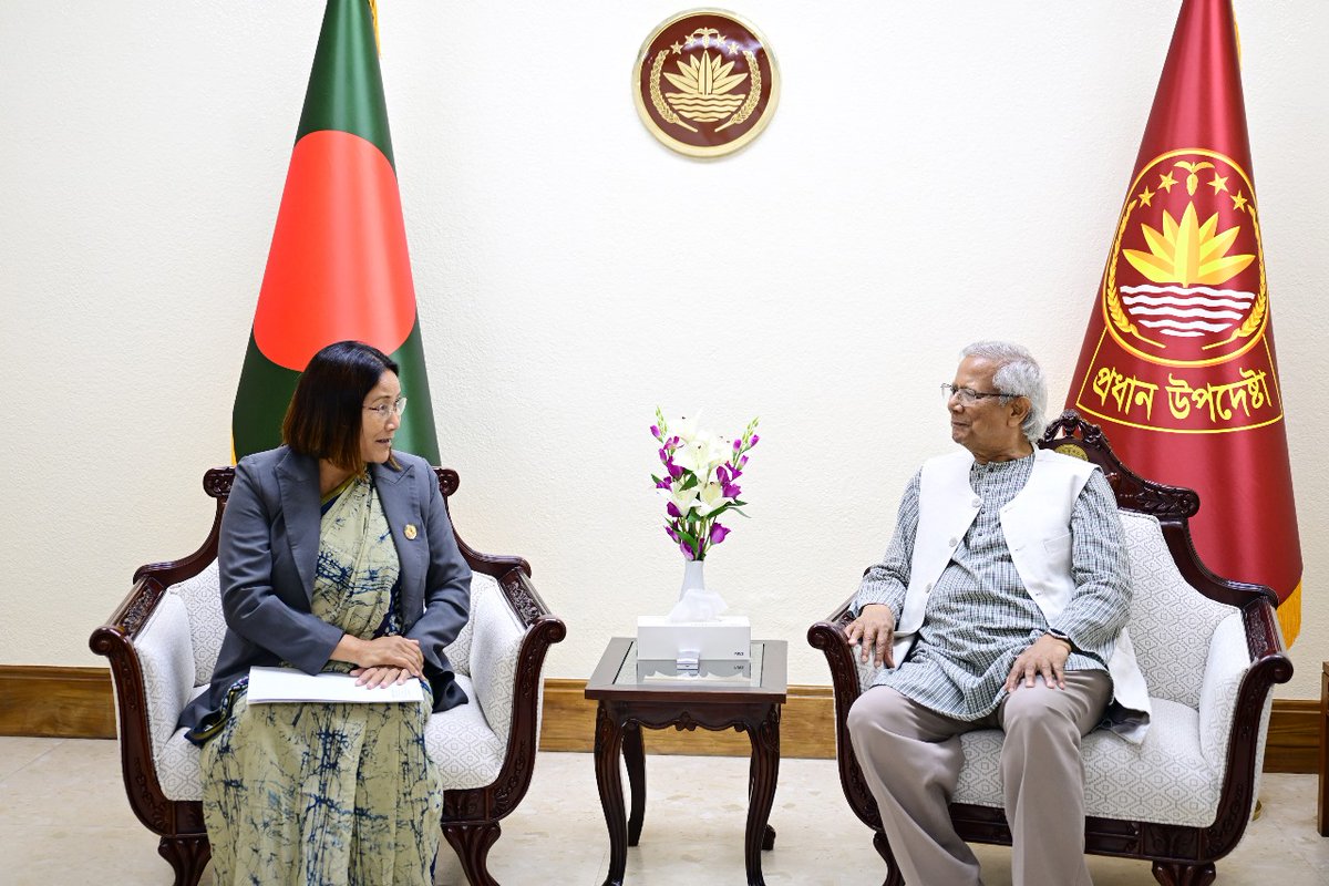 ChiefAdviserGoB's tweet photo. Chief Adviser Calls for Regional Economic Integration and Hydro Power Collaboration with Nepal

DHAKA, May 12: Chief Adviser Professor Muhammad Yunus has called for an integrated economic strategy between Bangladesh, Nepal, Bhutan, and the Seven North Eastern States of India, emphasising the potential of cross-border collaboration in hydropower, healthcare, and road connectivity.

The Chief Adviser made these remarks on Monday during a courtesy call paid by Ms. Indira Rana, Deputy Speaker of House of Representatives of the Federal Parliament of Nepal who is currently visiting Bangladesh for attending an event organized by the Embassy of Nepal in Dhaka. 

Professor Yunus stressed the urgency of fostering regional cooperation through shared infrastructure and energy initiatives. “There should be an integrated economic plan for Bangladesh, Nepal, Bhutan and the Seven Sisters,” he said, referring to the northeastern states of India. “We have more to gain together than apart.”

One of the key points of discussion was cooperation between Bangladesh and Nepal in hydropower sector. Referring to the Bangladesh-Nepal-India Tripartite Power Sales Agreement that was signed in last October to import 40MW hydropower from Nepal to Bangladesh using the Indian grid, both sides emphasized the importance of having more hydropower initiatives in larger scale.

The Chief Adviser also reiterated Bangladesh’s commitment to expanding healthcare access across the region. “Our upcoming 1,000-bed hospital in Rangpur will be open to patients from Nepal and Bhutan as well. We believe in regional health security and shared prosperity,” he said.

Deputy Speaker Indira Rana conveyed Nepal’s interest in deepening bilateral ties across sectors. “All our parliamentarians want to work closely with Bangladesh,” she said. “We’re serious about strengthening our economic partnership and boosting people-to-people connections.”

The Deputy Speaker highlighted the significant presence of Nepali students in Bangladesh, noting that over 2,700 are currently studying in Bangladeshi institutions, primarily in medical colleges. She praised the quality of education and called for more educational exchanges and academic cooperation between the two nations.

The two sides also discussed enhancing physical connectivity. The Chief Adviser noted that improving direct road links with Nepal would significantly lower trade costs and ease the movement of people and goods across the region.

The meeting was attended by Mr. Ghanshyam Bhandari, Ambassador of Nepal to Bangladesh; Lamiya Morshed, SDG Coordinator to the Chief Adviser; and Ishrat Jahan, Director General at the Ministry of Foreign Affairs.