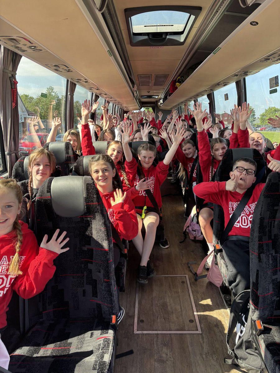 And we’re off! <a href="/ManorAdventure/">Manor Adventure</a> <a href="/OnthankSchool/">Onthank Primary School</a> P7s are on our way!! 🌞