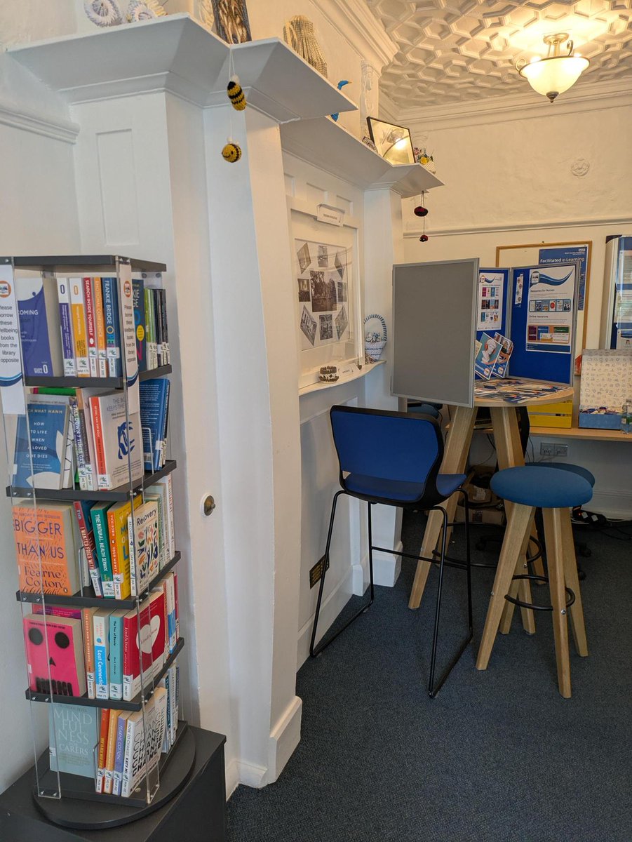 BCHFTLibrary's tweet photo. Join us today at the Staff Wellbeing Day at Beeches Education Centre, #PennHospital! We want to showcase our #audiobooks and #eBooks and talk to you about how #recreationalreading can help your overall #wellbeing #NHSLibraries https://t.co/wFkted71ir