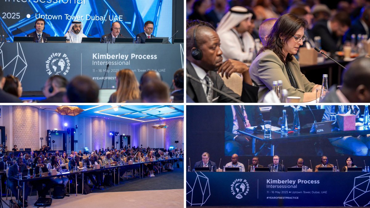 Today marks the start of the Kimberley Process Intersessional 2025 at Uptown Tower under the UAE’s Chairmanship, uniting KP members, observers, governments, civil society and the global diamond industry to regulate the international diamond trade and prevent conflict diamonds