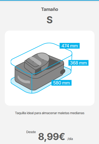 LockerA82200's tweet photo. En Locker Atocha disponemos de diferentes tamaños de consignas automaticas
 Confianos tu equipaje de forma facil y segura y disfruta Madrid libre de cargas
#SanIsidro #lockeratocha #Madridlighttravel https://t.co/11GCdJy1bF