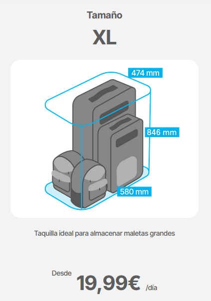 LockerA82200's tweet photo. En Locker Atocha disponemos de diferentes tamaños de consignas automaticas
 Confianos tu equipaje de forma facil y segura y disfruta Madrid libre de cargas
#SanIsidro #lockeratocha #Madridlighttravel https://t.co/11GCdJy1bF