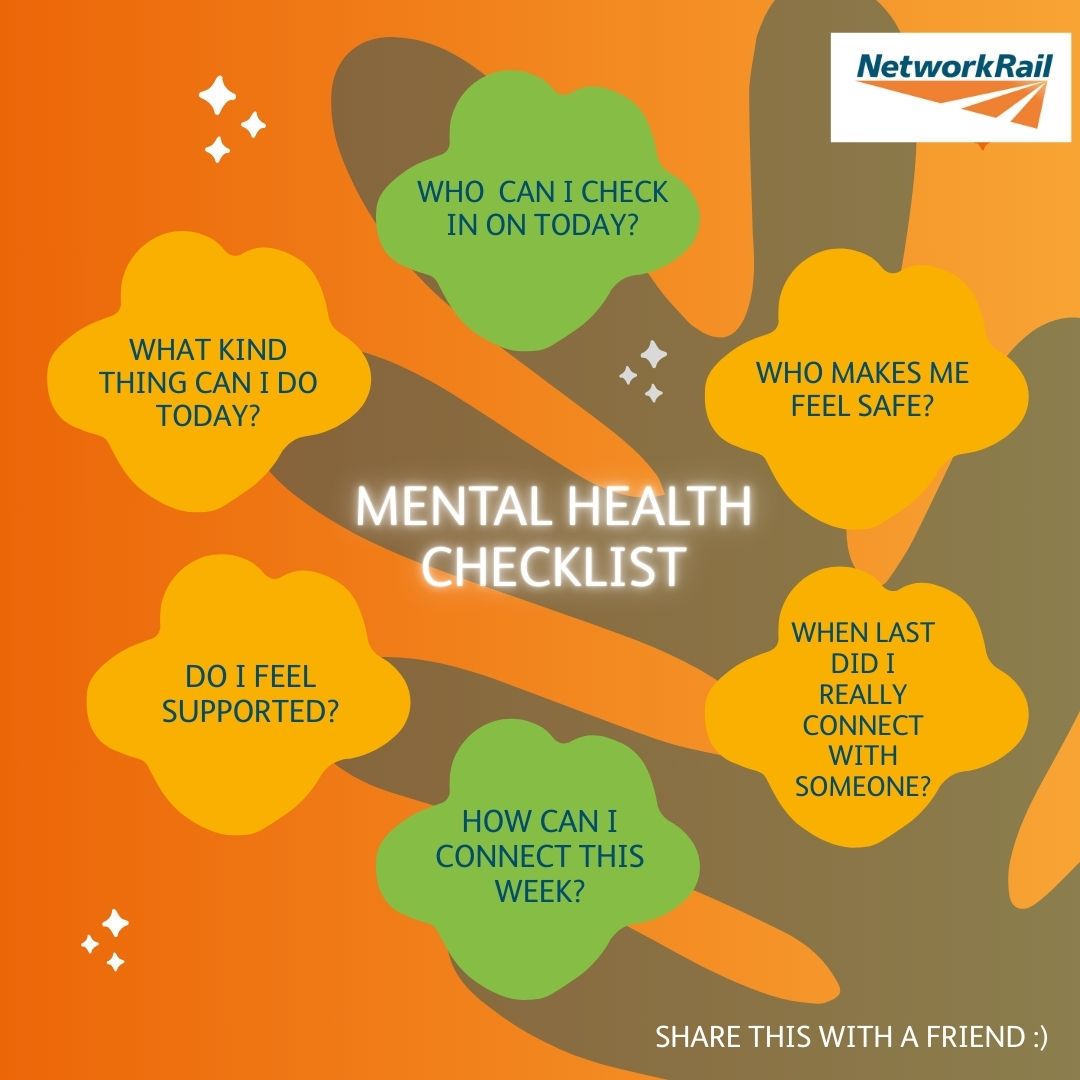 🫂 Feeling connected makes a big difference

🤝 This #MentalHealthAwarenessWeek, we’re reflecting on the power of community

🧡 Here’s a gentle reminder to reach out, check in, and connect

#MentalHealth #CheckIn #NetworkRail #community