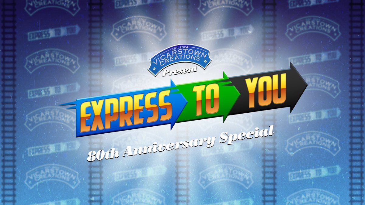 VTCTeam's tweet photo. That's right, everyone...
The 80th Anniversary EXPRESS TO YOU premieres TODAY in exactly 10 HOURS.
Be there or be square! β€οΈππ
#VicarstownCreations #TTTEFunkin #BigEngineBrawl
vvv LINK IN REPLY vvv https://t.co/r4mcyaWeaD