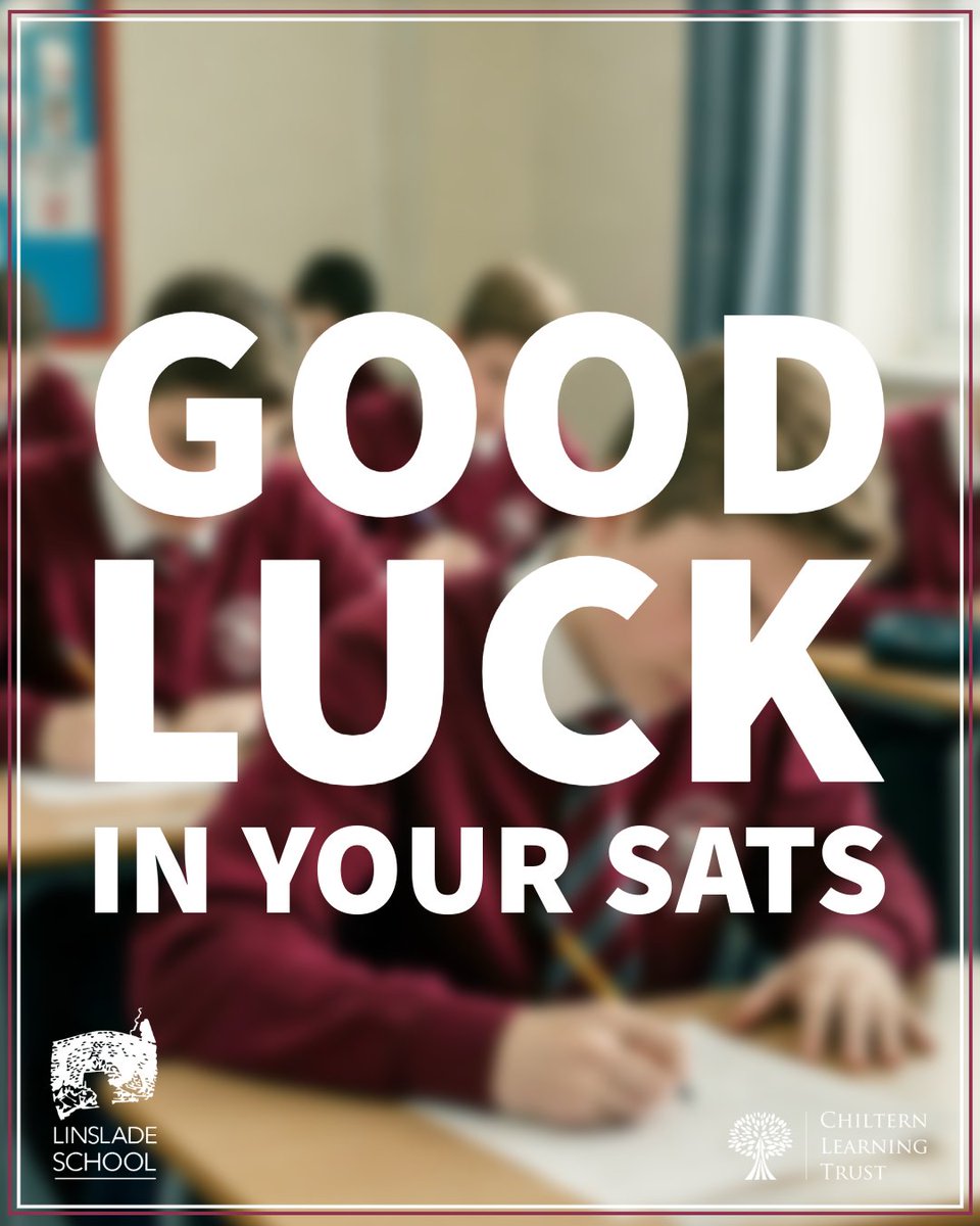 Linslade School (@linsladeschool) on Twitter photo Wishing all our amazing Year 6 students the very best of luck for their SATs! You've worked incredibly hard, and we're so proud of all your efforts. Believe in yourselves β you've got this! π #Year6 #SATs #GoodLuck #Proud <a href="/ChilternLT/">Chiltern Learning Trust</a> <a href="/mjpGibbs/">Mark Gibbs</a> <a href="/PMStock11/">Phil Stock</a> <a href="/Mnormanedu/">Melanie Norman</a> <a href="/MrsB_House/">Becky House</a> Wishing all our amazing Year 6 students the very best of luck for their SATs! You've worked incredibly hard, and we're so proud of all your efforts. Believe in yourselves β you've got this! π #Year6 #SATs #GoodLuck #Proud <a href="/ChilternLT/">Chiltern Learning Trust</a> <a href="/mjpGibbs/">Mark Gibbs</a> <a href="/PMStock11/">Phil Stock</a> <a href="/Mnormanedu/">Melanie Norman</a> <a href="/MrsB_House/">Becky House</a>