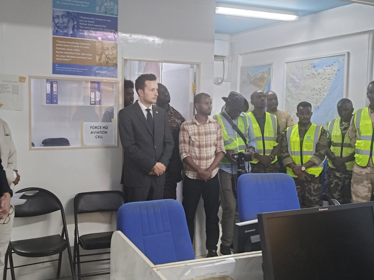 Yesterday in Somalia, the Raymeg team filmed the UK Ambassador Michael Nithavrianakis, Somali National Security Advisor Hussein Sheikh Ali; Commander of AU forces in Somalia Lt. Gen. Sam Kavuma, and UN Aviation Chief in Somalia Ernest Mazano. The interviews highlighted the strong