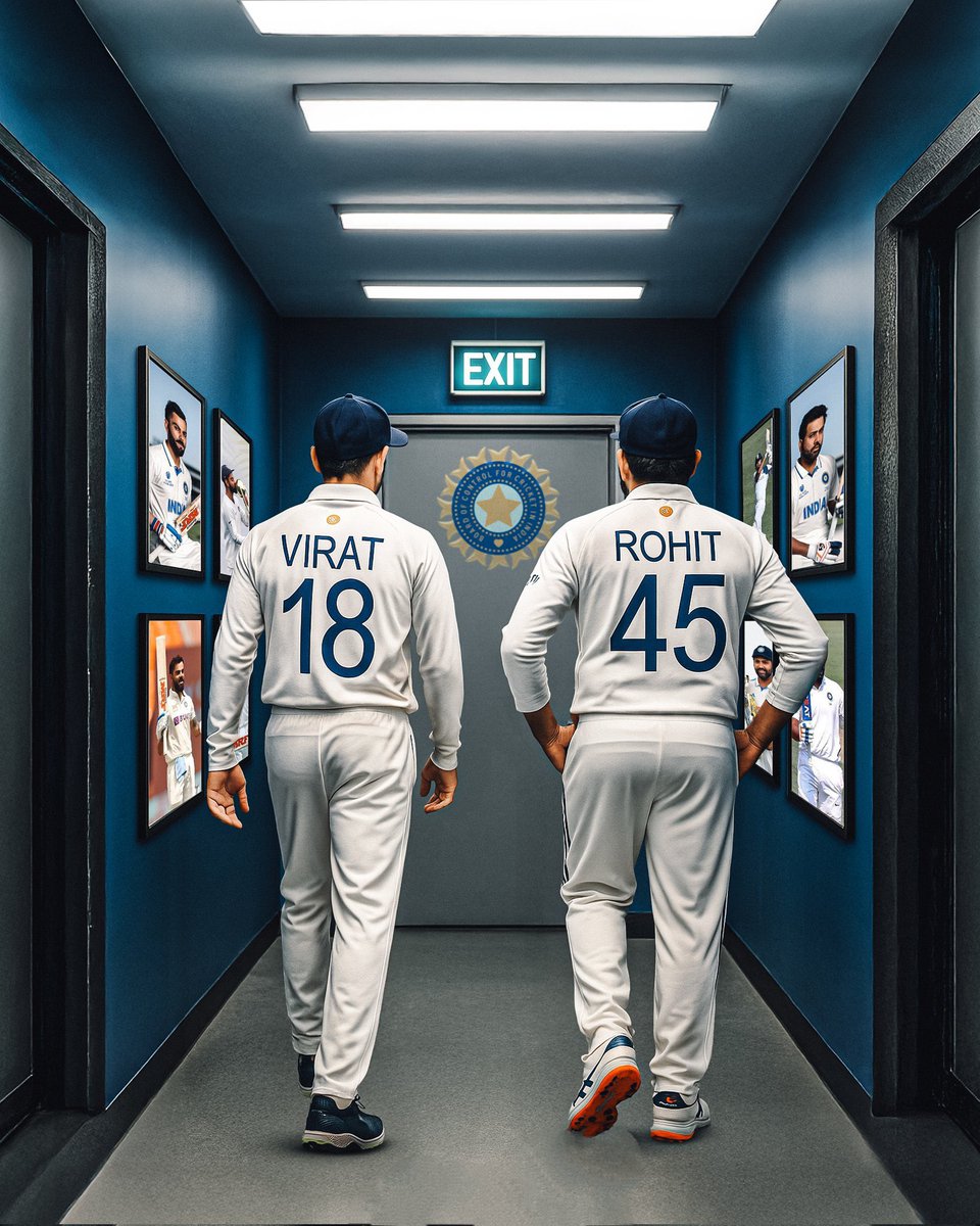 Siddhesh Kamat (@kamatlab_iiser) on Twitter photo Thanks <a href="/imVkohli/">Virat Kohli</a> & <a href="/ImRo45/">Rohit Sharma</a> for your immense contributions to the Indian Test team. Marks the end of a wonderful batsmanship era.
As a die hard follower of Indian cricket, I really hope that the 2027 WC is your swansong. You both truly deserve it 😊 Thanks <a href="/imVkohli/">Virat Kohli</a> & <a href="/ImRo45/">Rohit Sharma</a> for your immense contributions to the Indian Test team. Marks the end of a wonderful batsmanship era.
As a die hard follower of Indian cricket, I really hope that the 2027 WC is your swansong. You both truly deserve it 😊