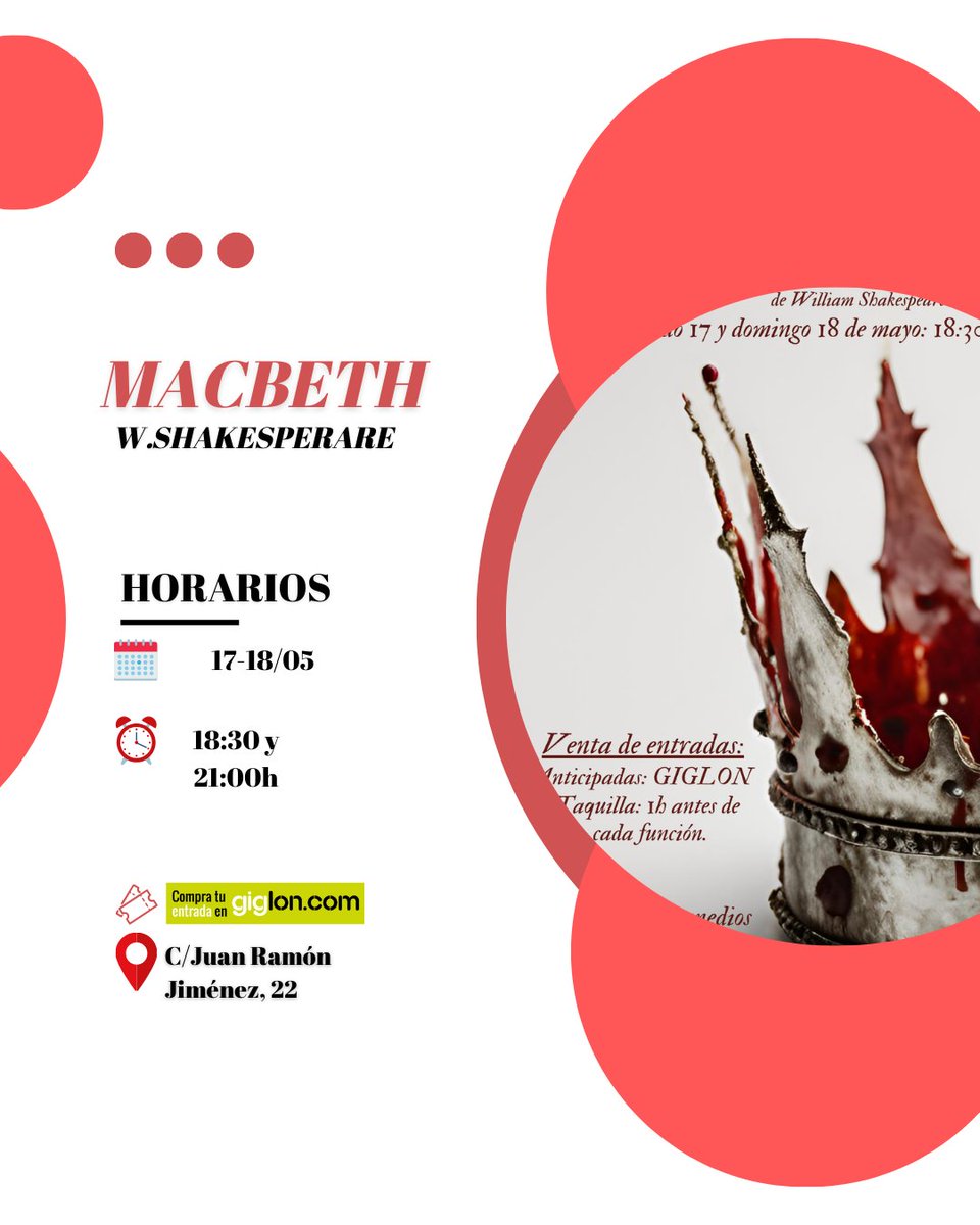 Macbeth 👑 
🎫 giglon.com/evento/macbeth…