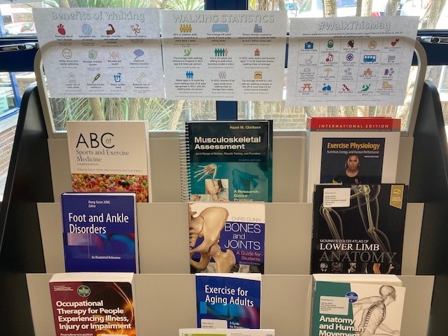 Well, your toe bone connected to your foot bone...
Your foot bone connected to your heel bone...
Your heel bone connected to your ankle bone...
Hear the words of the QuAD.

Walk this May - and don't give us a miss!

Borrow these items and more 8.30am - 5pm, Monday to Friday.