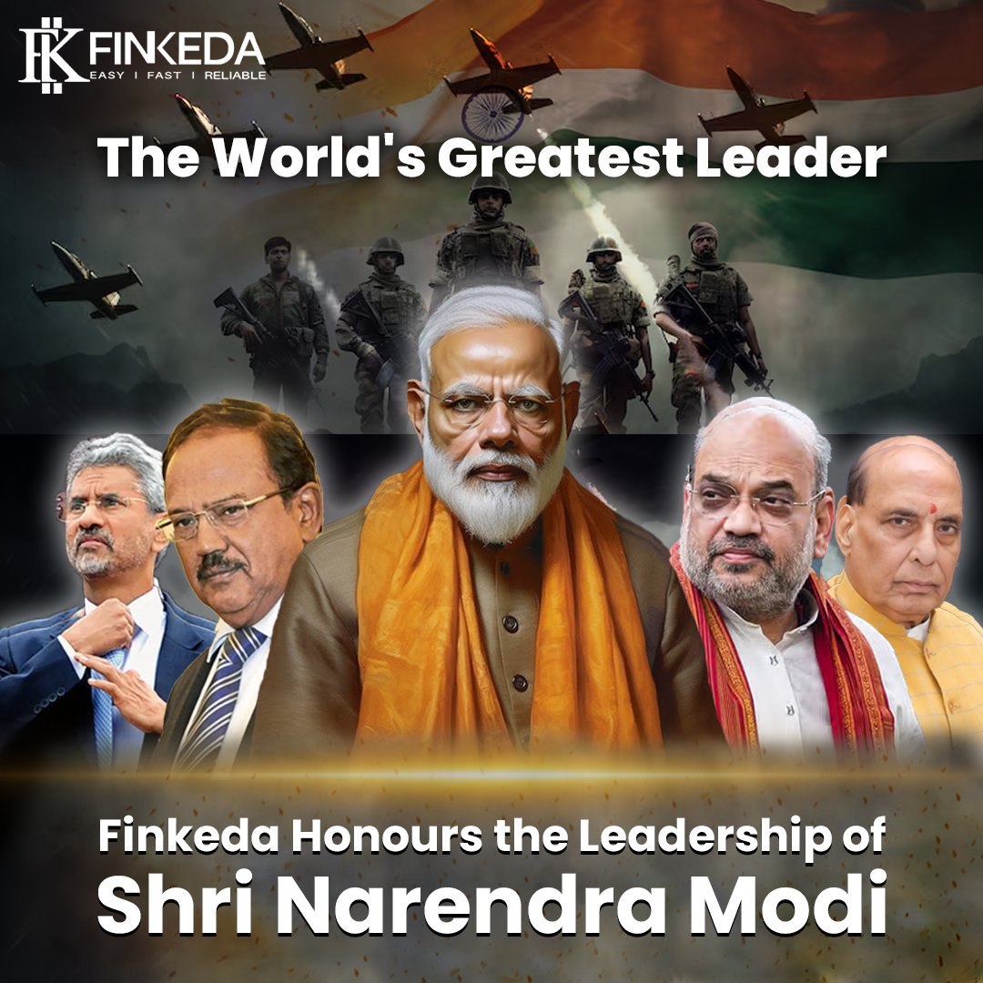 _finkeda's tweet photo. Finkeda salutes the leadership of Shri Narendra Modi — a global statesman & visionary.
Building a stronger, self-reliant Bharat.
#Finkeda #NarendraModi #IndiaFirst #DigitalIndia #LeadershipMatters #FintechIndia #JabBaatPaiseKiHoToSirfFinkeda https://t.co/6DEDbzbtjo