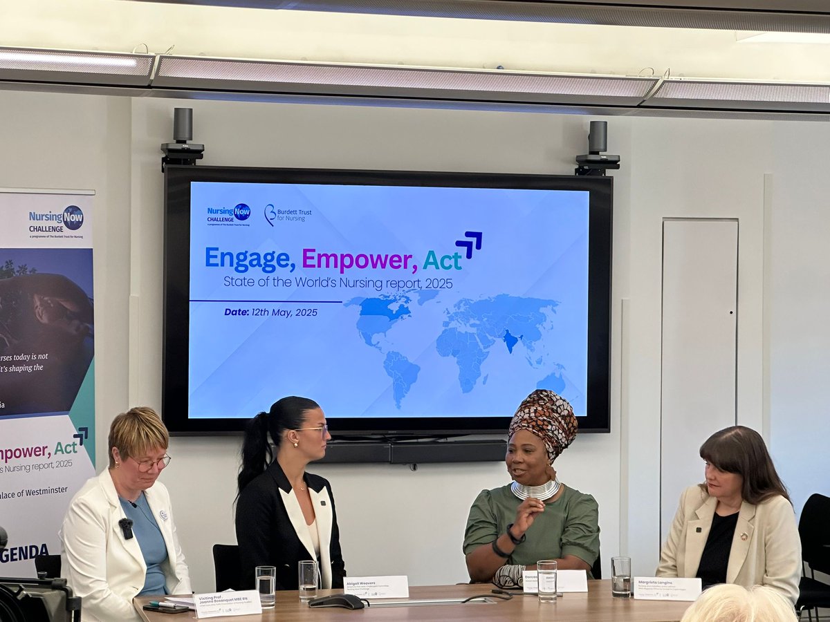 Burdett Trust 💙 (@burdetttrust) on Twitter photo Opening up discussion at the #SOWN25 #EngageEmpowerAct event,
"Why is the SOWN report a crucial tool to drive policy dialogue, engage nurses globally and influence change?"
With <a href="/MrsBosanquet/">V.Prof Joanne Bosanquet MBE RN FRCN FQICN 🏳️🌈</a>, Abigail Weavers, Dorcas Gwata & Maggie Langins Opening up discussion at the #SOWN25 #EngageEmpowerAct event,
"Why is the SOWN report a crucial tool to drive policy dialogue, engage nurses globally and influence change?"
With <a href="/MrsBosanquet/">V.Prof Joanne Bosanquet MBE RN FRCN FQICN 🏳️🌈</a>, Abigail Weavers, Dorcas Gwata & Maggie Langins