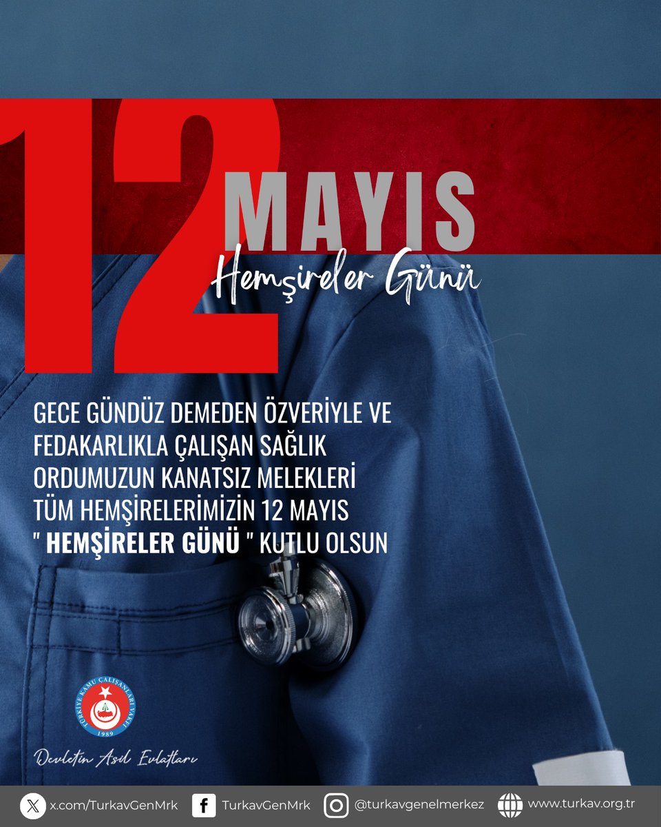 Gece gündüz demeden özveriyle ve fedakarlıkla çalışan sağlık ordumuzun kanatsız melekleri tüm hemşirelerimizin 12 Mayıs Hemşireler Günü kutlu olsun.