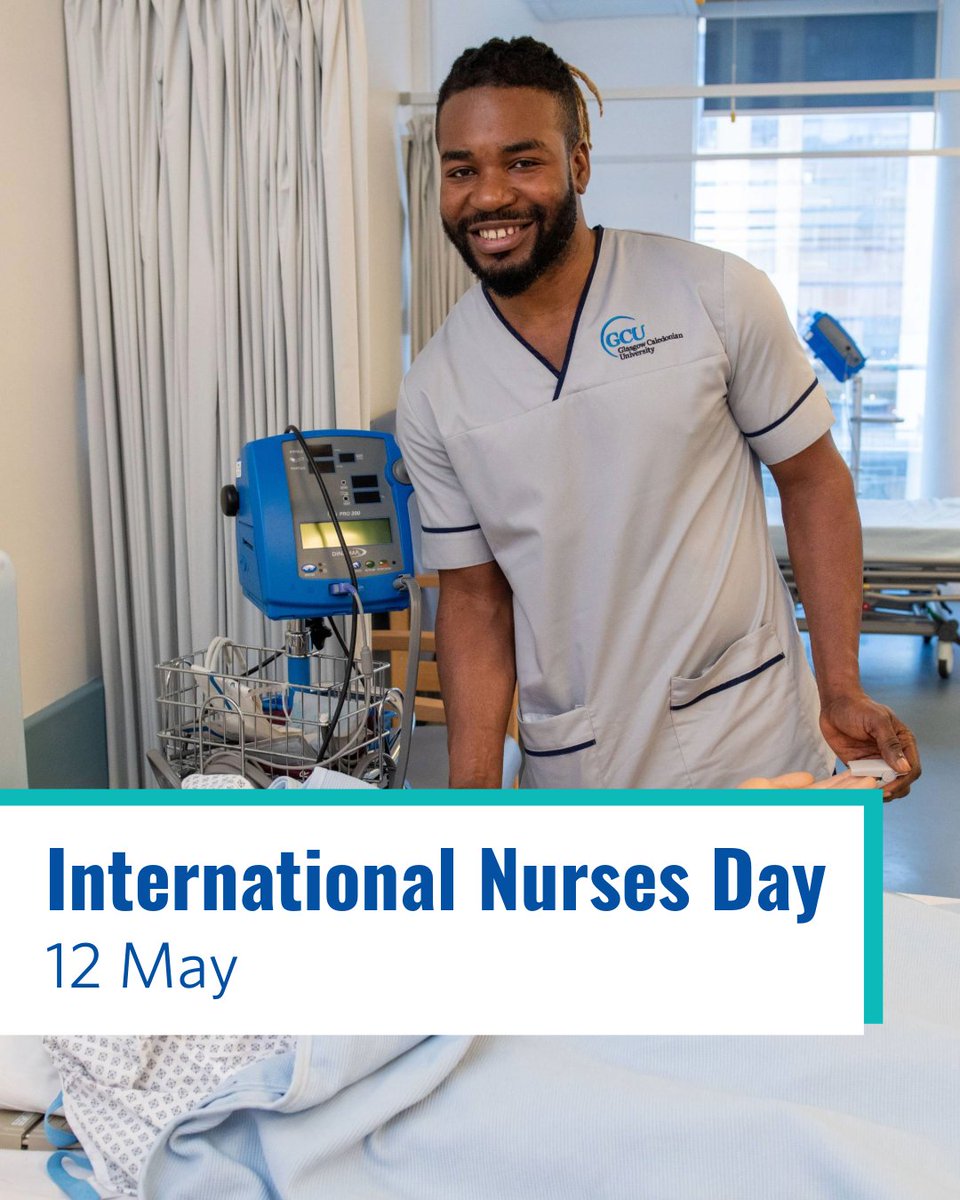 On 12 May, we celebrate International Nurses Day and the amazing work that nurses do around the clock to care for us and our loved ones. 💙

👉 Interested in studying Nursing at Glasgow Caledonian? Check our website for more information: gcu.ac.uk/study/subjects…
