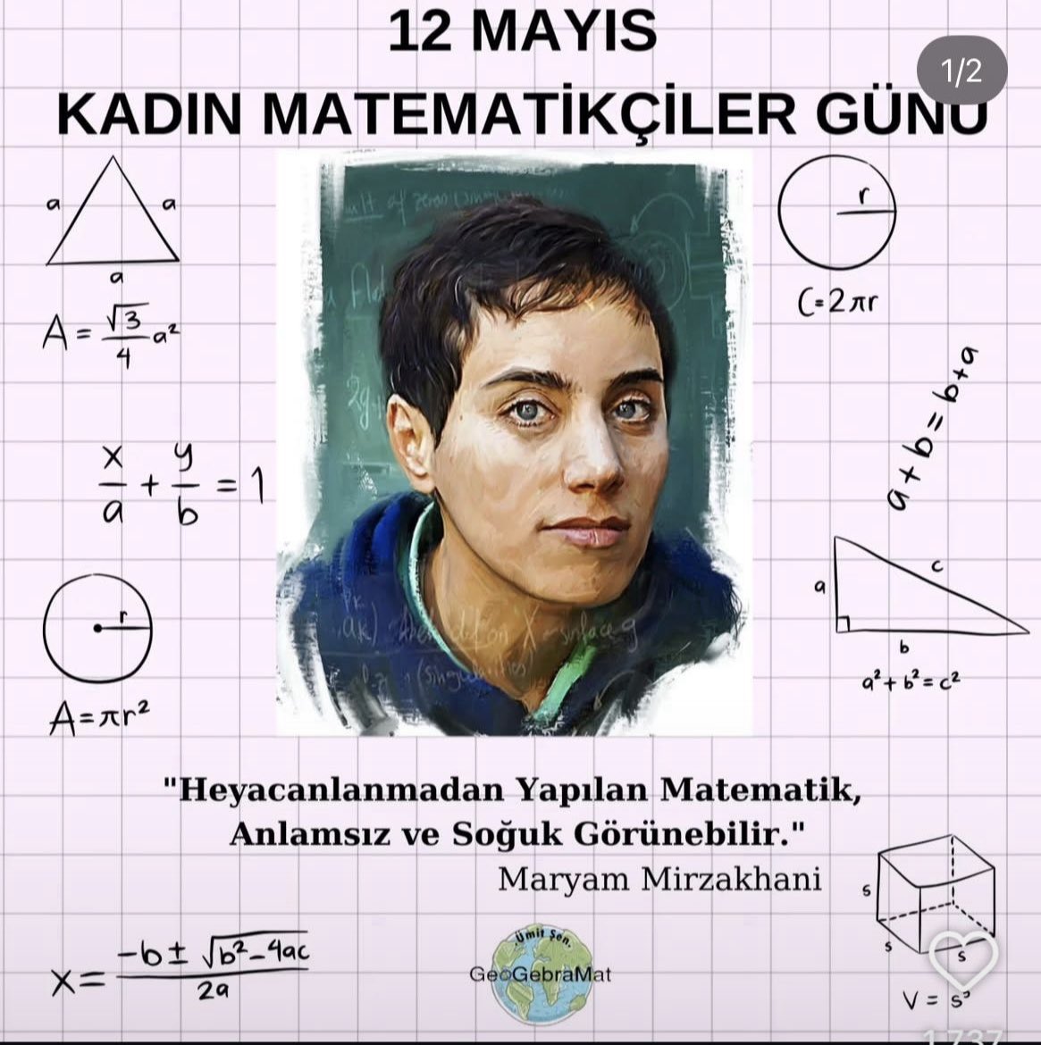 Tahran’dan Stanford’a…
12 Mayıs 1977-2017
#MaryamMirzakhani