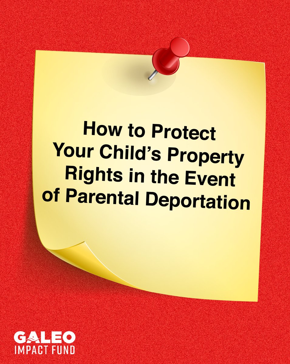 GALEOImpactFund's tweet image. Protect your child&apos;s property rights during deportation! Stay informed! 💪 #PropertyRights #Deportation #MinorProtection #Law #LegalGuardianship #StayInformed #Family #ChildWellbeing #LegalRights #GALEOImpactFund
