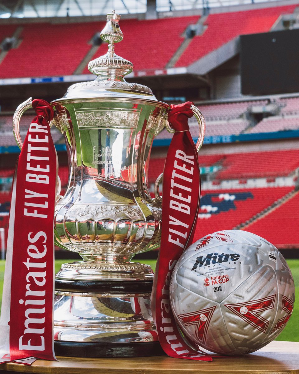MitreSports's tweet image. As anticipation builds for this Saturday’s @emiratesfacup Final between Crystal Palace & Manchester City, we're marking the occasion with a brand-new match ball.
A complete silver finish - a first in Mitre’s history - and a nod to the iconic trophy.
#DifferentLeague