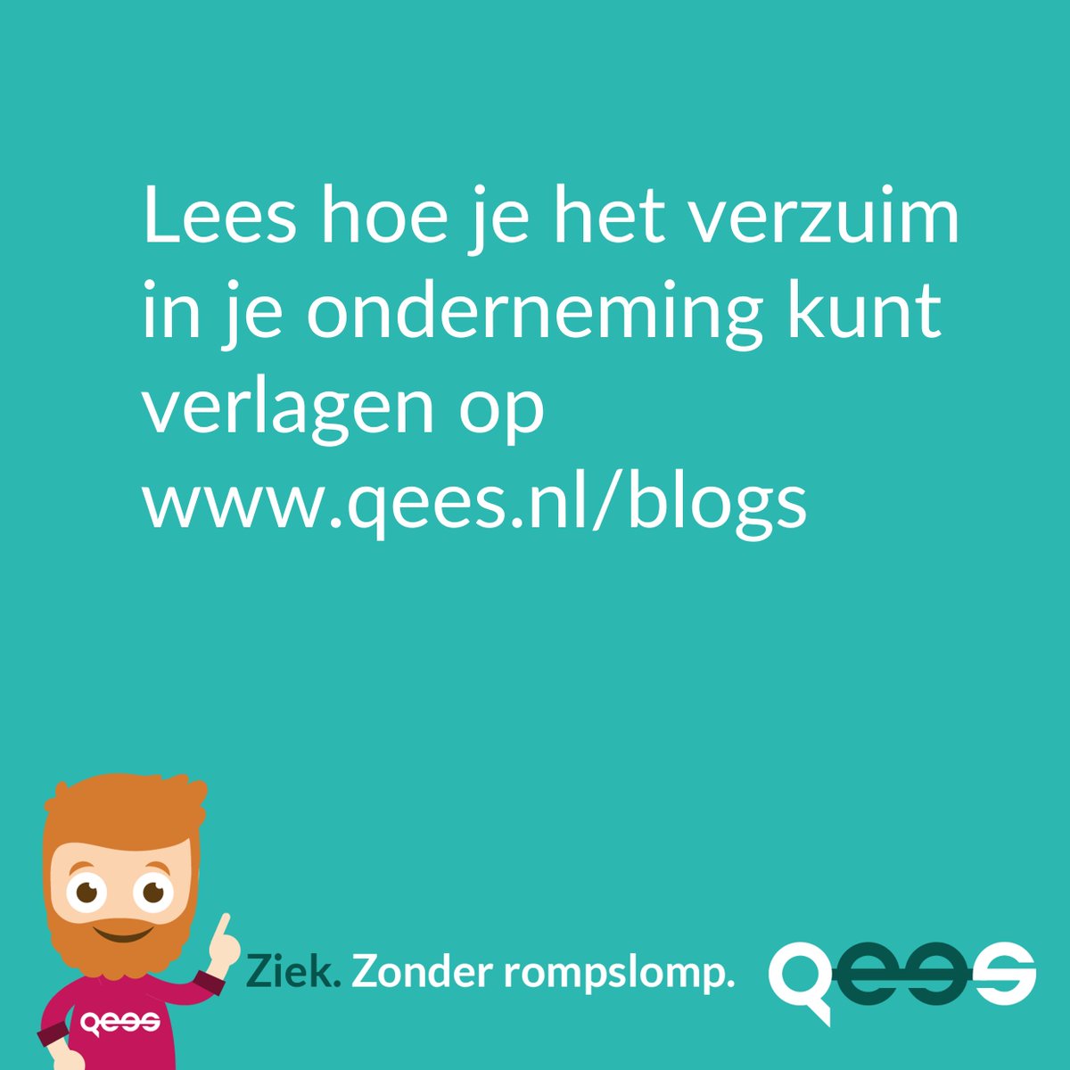 Actief verzuimbeleid begint niet bij verzuim. Het begint bij aandacht.

👍🏻Lees hoe je het verzuim in je onderneming kunt verlagen qees.nl/blogs.

#Qees #alsjemedewerkerziekis #zonderrompslomp
