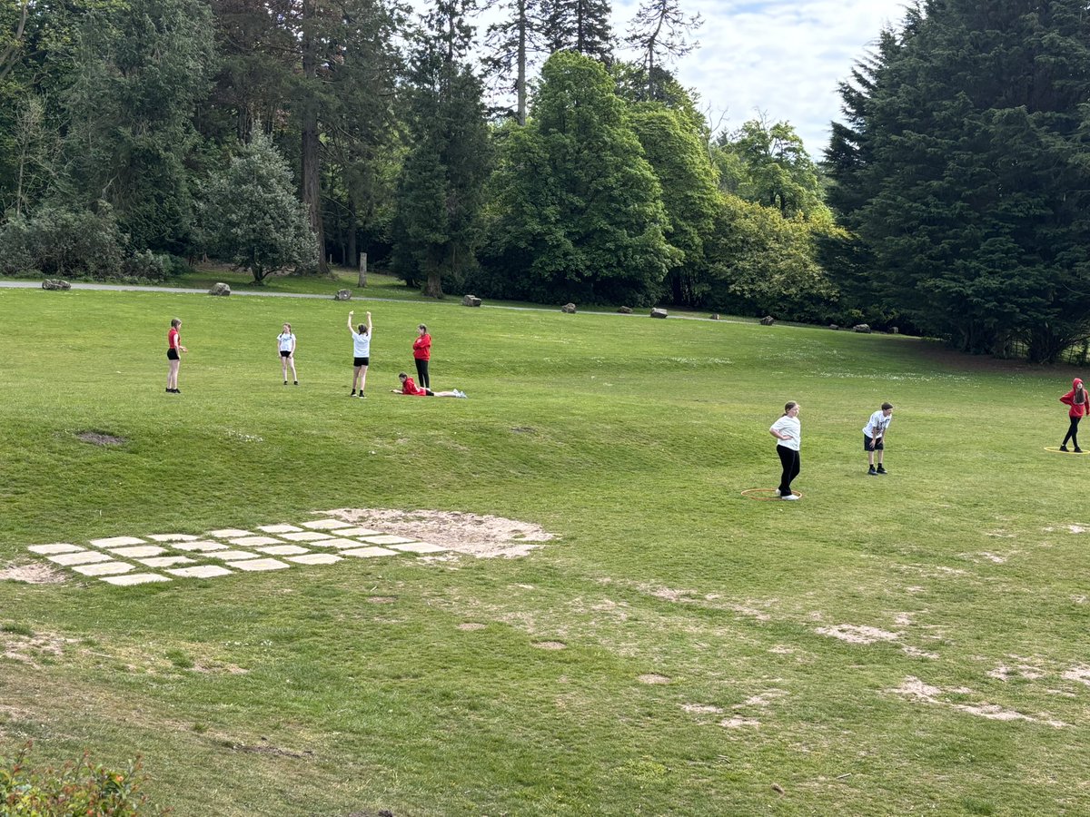 We have arrived safety at Lockerbie. Having a play on the grass until we can get into our pods at 2pm 🌝
