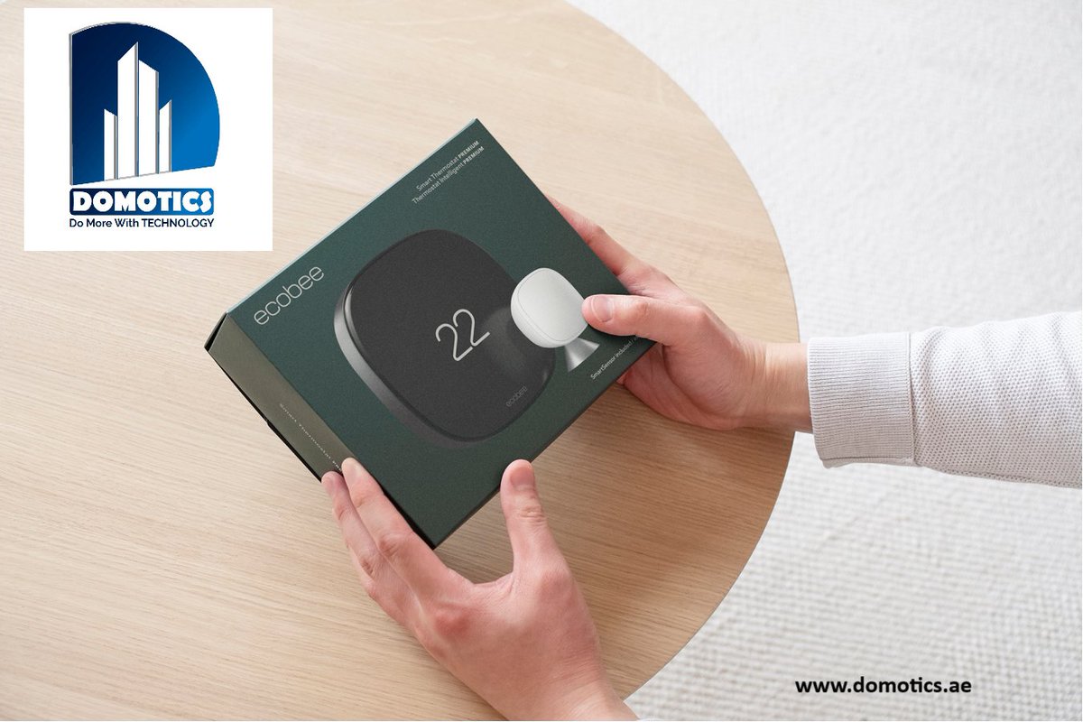 domoticsuae's tweet photo. #ecobee
#Thermostat
 Enhanced learns your temperature preferences and your schedule, so your home is just the way you like it. Automatically lowers the temperature when you're sleeping to keep you cool and comfortable. https://t.co/0BErnMIDrN