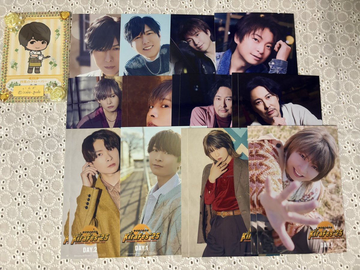 iraka___goods's tweet photo. 【交換.譲渡】Kiramune キラフェス2025 入場特典 ※敬称略

譲:☆神谷.柿原.岡本.江口/吉野.上村.保住.堀江.吉永
求:浪川(Day.1)or200円/枚

*☆は交換のみ
*江口さんはFF様のみ
*2枚〜◎
*リトリン必読

よろしくお願い致します◎ https://t.co/By7E0tSKhF