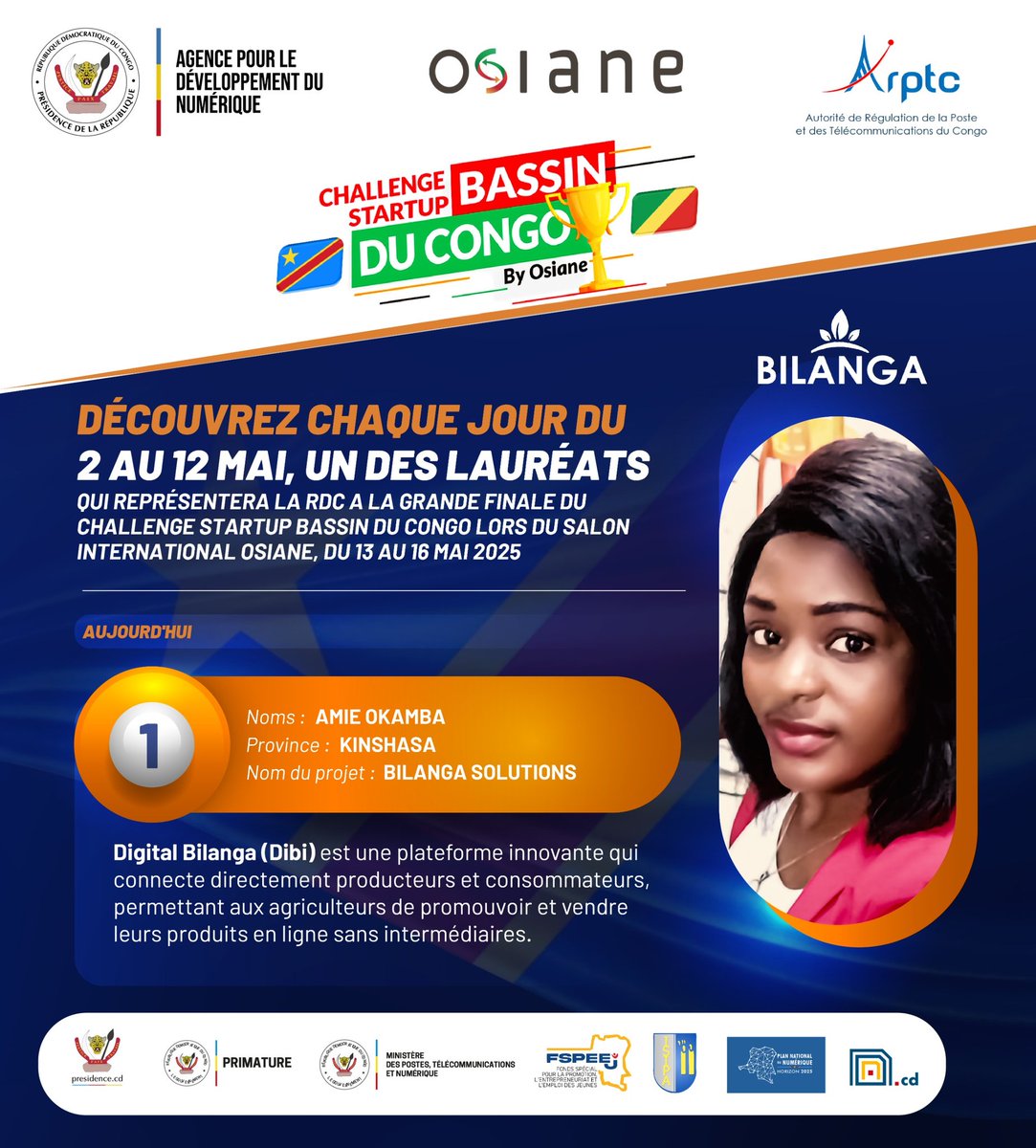 Challenge Grand Bassin du Congo  by OSIANE J-1❗️

 #bassinduCongo #Osiane25 #challenge #startUp #projet #ecosystemeTech #Innovation #RDC <a href="/OsianeCg/">Osianecg</a>