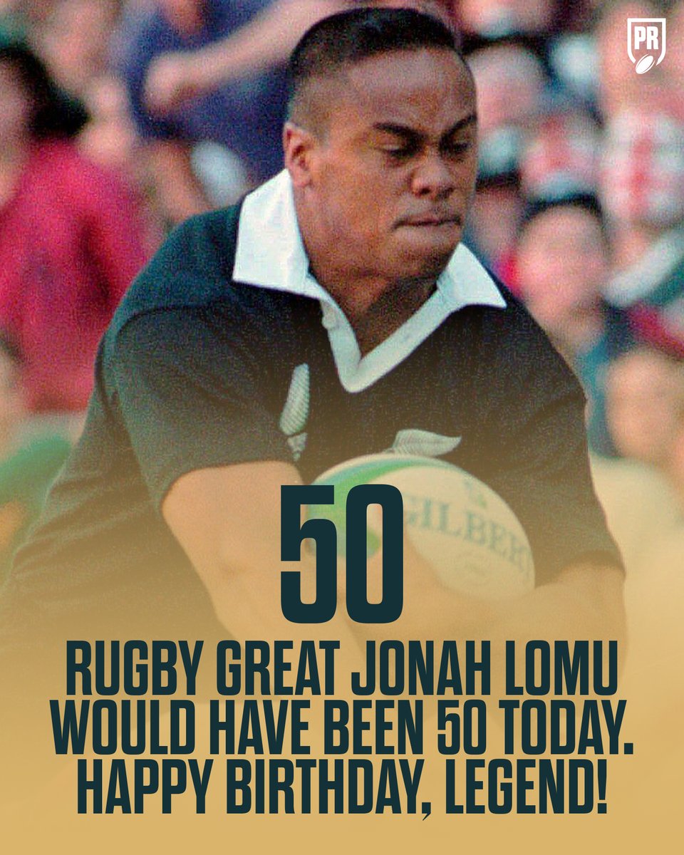 ❤️ Remembering the great Jonah Lomu on what would have been his 50th.