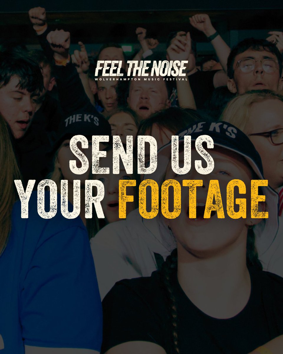 Feel The Noise | Wolverhampton Music Festival (@ftnfest) on Twitter photo Send us your footage! π€³ We want to use your amazing videos and images in our content and relive the memories of the first ever Feel The Noise festival π
Follow this link to securely upload π feelthenoise.os.fan/upload-your-foβ¦
We can't wait to see! π Send us your footage! π€³ We want to use your amazing videos and images in our content and relive the memories of the first ever Feel The Noise festival π
Follow this link to securely upload π feelthenoise.os.fan/upload-your-foβ¦
We can't wait to see! π