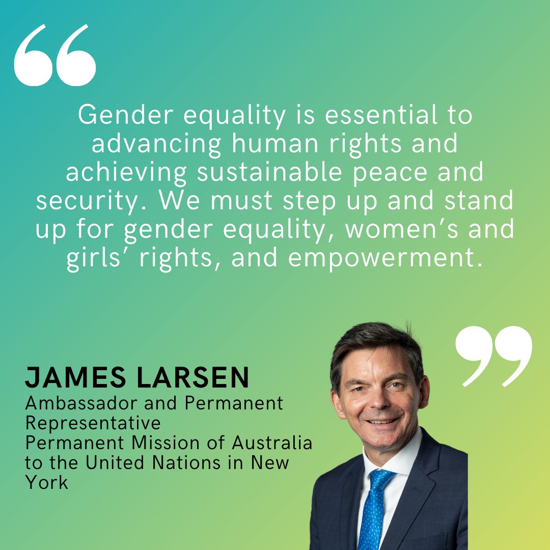 International Gender Champions (IGC) (@intgenderchamps) on Twitter photo Welcome among the #INTGenderChampions in New York, James Larsen of the Permanent Mission of the Australia to the United Nations in New York <a href="/AustraliaUN/">Ambassador James Larsen 🇦🇺🇺🇳</a>.
Read his commitments for #GenderEquality: genderchampions.com/champions/jame…… Welcome among the #INTGenderChampions in New York, James Larsen of the Permanent Mission of the Australia to the United Nations in New York <a href="/AustraliaUN/">Ambassador James Larsen 🇦🇺🇺🇳</a>.
Read his commitments for #GenderEquality: genderchampions.com/champions/jame……