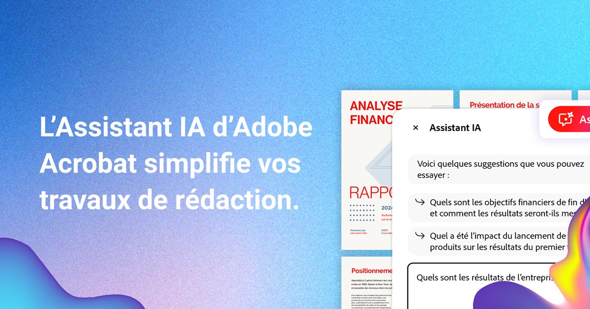 O2i_Ingenierie's tweet photo. 🚀 Simplifiez vos travaux de rédaction avec l'#IA d'@Adobe @Acrobat !
🤖 Générez des analyses claires et fiables à partir de documents.
📖 Consultez le rapport : https://t.co/HZfm0JbyiP
📧 Contact : contact@groupeo2i.com
🔎 En savoir + : https://t.co/mJfGThF1Zk
#Adobe #Acrobat https://t.co/cAh2lNhrE3