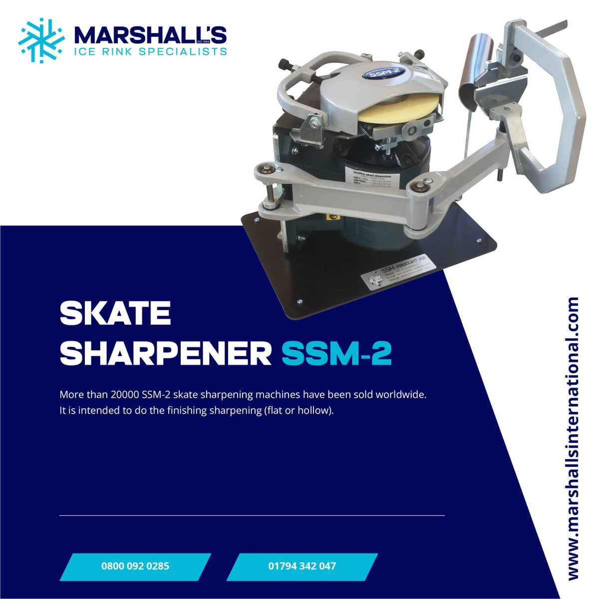 ⛸️ Sharpeners that actually sharpen. 

Get smooth, consistent edges every time with our professional skate sharpening machines—manual or automatic. 

Enquire now. marshallsinternational.com

#Sharpeners #IceSkates