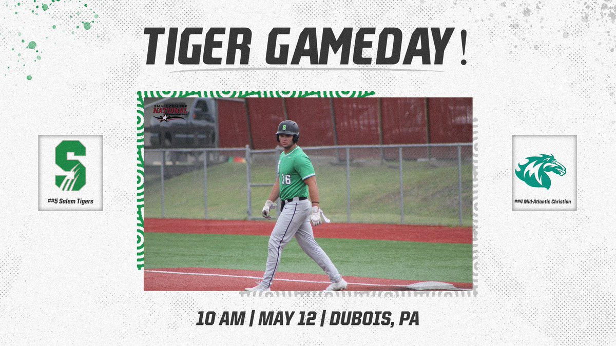 ⚾️Opening Round⚾️

Tigers begin their post season campaign this morning❗️

📍DuBois, PA
🕰️ 10:00 AM EST
📺 uscaasportsnetwork.com/?S=salemu
📊 theuscaa.com/sports/bsb/202…

#FAMILY