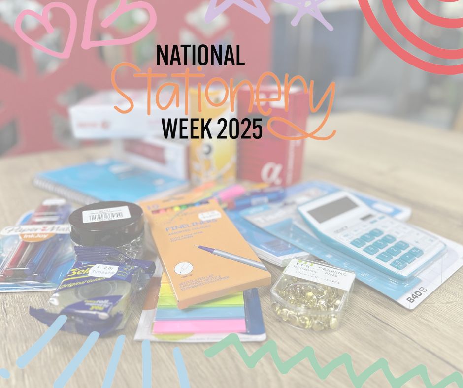 It’s #NationalStationeryWeek ✍️

To mark it we have set up a website discount code: NATSTAT25 which gives our customers 10% off all stationery products this week!

Visit the webstore here: bit.ly/3UzFRU0  

#NatStatWeek #WritingMatters #LoveStationery #LoveToCreate