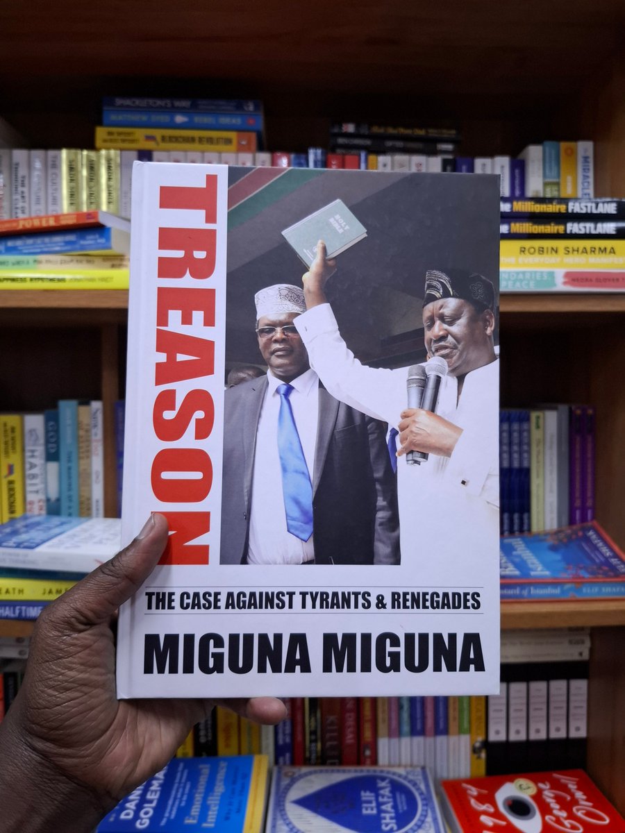 || The Home of Independent Authors || (@nuriastore) on Twitter photo Treason by Miguna Miguna
An exposé of betrayal and tyranny. With raw emotion, verbatim dialogues, and meticulous detail, <a href="/MigunaMiguna/">Dr. Miguna Miguna</a> unveils the chilling truth behind Kenya’s 2018 swearing-in.
nuriakenya.com/product/treaso…
KShs2,999.00 Treason by Miguna Miguna
An exposé of betrayal and tyranny. With raw emotion, verbatim dialogues, and meticulous detail, <a href="/MigunaMiguna/">Dr. Miguna Miguna</a> unveils the chilling truth behind Kenya’s 2018 swearing-in.
nuriakenya.com/product/treaso…
KShs2,999.00