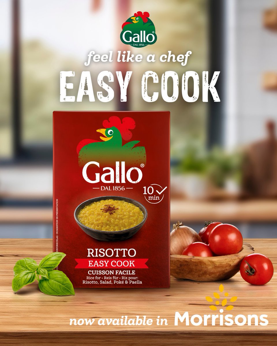 RisoGalloUK's tweet image. Exciting News! Easy Cook is now available at @Morrisons! 

Whether you&apos;re making risotto, paella, or your favourite rice salad, Easy Cook takes your meals to the next level with no fuss!

#FeelLikeaChef #EasyCook #PerfectEveryTime #Morrisons #MorrisonsFood
