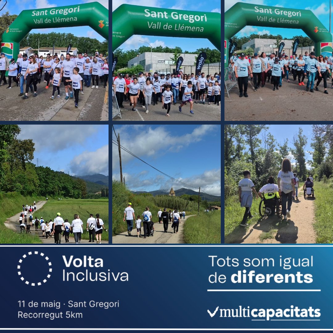 Gràcies a tots els patrocinadors, col·laboradors, voluntaris i participants!
Una altra vegada aquesta Volta Inclusiva #TotsSomIgualDeDiferents és per no oblidar ❤️

#VoltaInclusiva2025 #Inclusió #Discapacitat #SantGregori #Multicapacitats