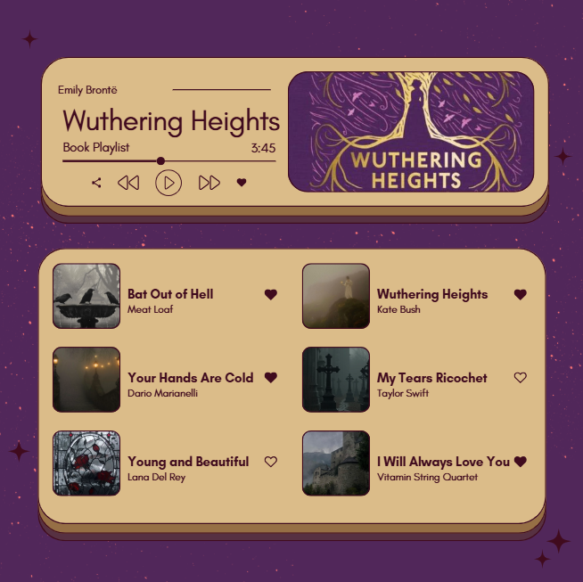 Epic, haunting music for a gorgous classic novel. Read and listen to Wuthering Heights at the AKO Centre!