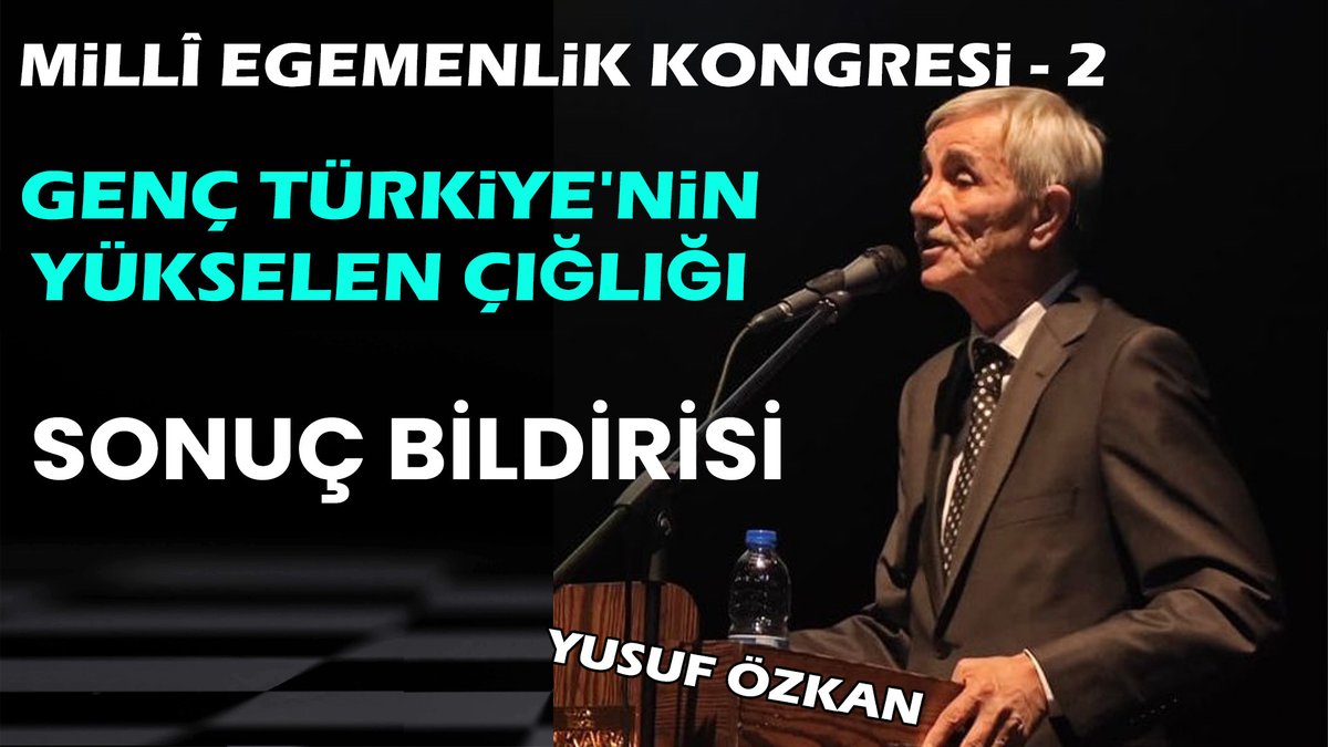 Millî Egemenlik Platformu (@meplatformu) on Twitter photo MİLLÎ EGEMENLİK KONGRESİ - 2
GENÇ TÜRKİYE'NİN YÜKSELEN ÇIĞLIĞI SONUÇ BİLDİRİSİ
11 MAYIS 2025 ANKARA - ULUS GENÇLİK PARKI
Okuyan: Millî Egemenlik Platformu adına Yusuf Özkan
<a href="/YusufOzkan57/">Yusuf Özkan</a>
👇
youtu.be/IMZe7f_JiDI MİLLÎ EGEMENLİK KONGRESİ - 2
GENÇ TÜRKİYE'NİN YÜKSELEN ÇIĞLIĞI SONUÇ BİLDİRİSİ
11 MAYIS 2025 ANKARA - ULUS GENÇLİK PARKI
Okuyan: Millî Egemenlik Platformu adına Yusuf Özkan
<a href="/YusufOzkan57/">Yusuf Özkan</a>
👇
youtu.be/IMZe7f_JiDI