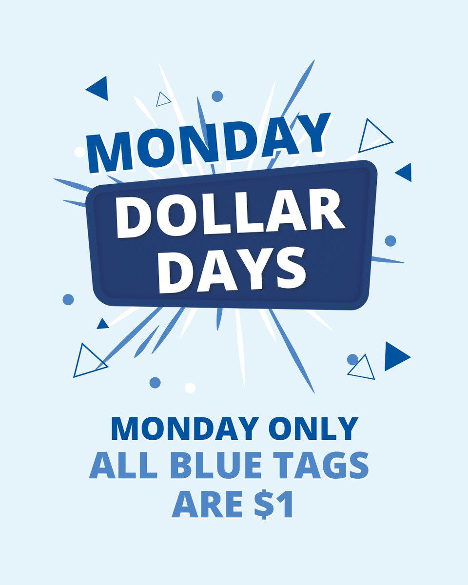 Today only, all BLUE tag items are just $1 while supplies last.

Your support helps Goodwill provide local job seekers with the tools they need to succeed and thrive in the workforce