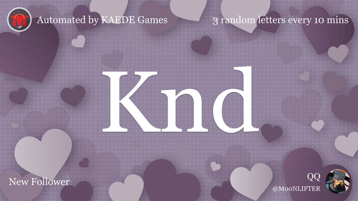 3letter_'s tweet image. Knd