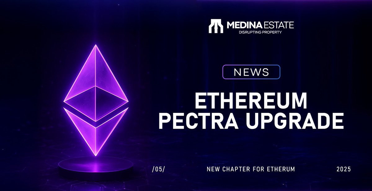 ⚙️✨ Ethereum Pectra upgrade is live and it changes everything.
From smart accounts to lower gas fees, the update unlocks powerful new tools for MEDINA ESTATE and the future of real-world asset investments.

👉🏻 Discover what it means for you:
medium.com/medinaestate/e…

#Ethereum