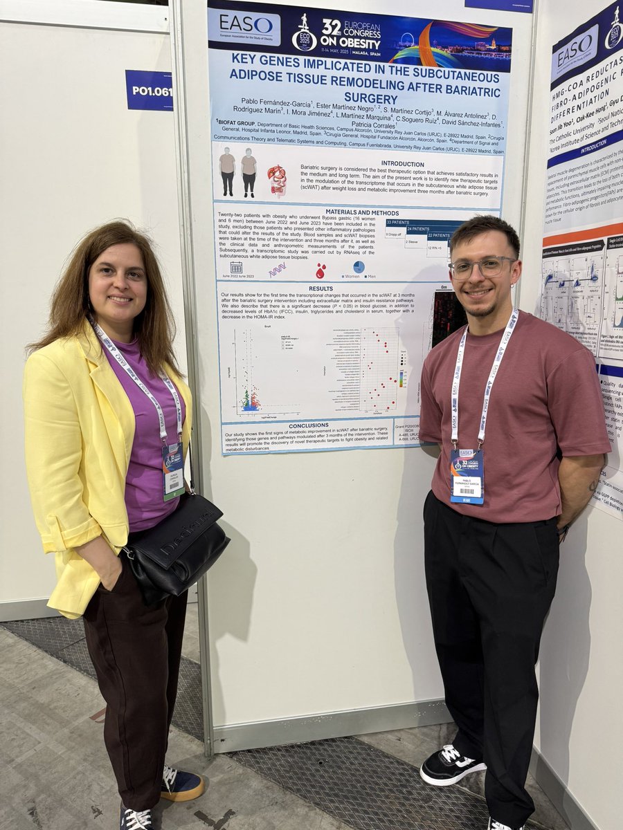 BIOFAT (@biofat_lab) on Twitter photo We have our posters ready!!! If you want to discuss about epigenetic regulation of the adipose tissue, bariatric surgery or energy expenditure we’ll be there!!
<a href="/PatrichiaCC/">Patri</a> <a href="/pablo_fg99/">Pablo Fernández</a>
<a href="/URJCcientifica/">URJCcientifica</a> <a href="/URJCFCS/">Facultad de Ciencias de la Salud-URJC</a> <a href="/EASOobesity/">EASO</a> <a href="/SociedadSeedo/">SEEDO</a> We have our posters ready!!! If you want to discuss about epigenetic regulation of the adipose tissue, bariatric surgery or energy expenditure we’ll be there!!
<a href="/PatrichiaCC/">Patri</a> <a href="/pablo_fg99/">Pablo Fernández</a>
<a href="/URJCcientifica/">URJCcientifica</a> <a href="/URJCFCS/">Facultad de Ciencias de la Salud-URJC</a> <a href="/EASOobesity/">EASO</a> <a href="/SociedadSeedo/">SEEDO</a>