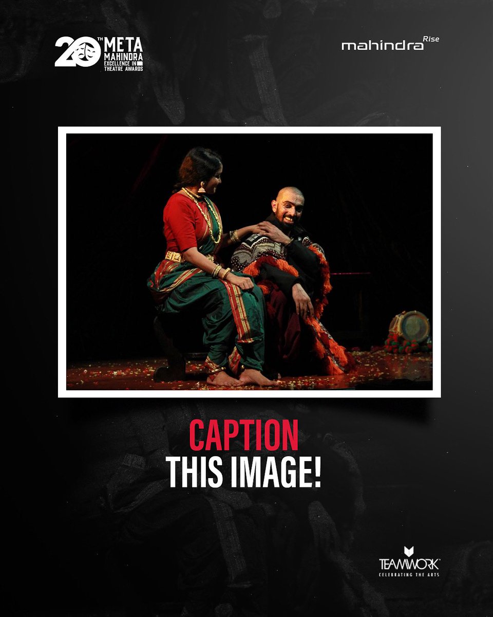 It’s time to unleash your imagination, and share your unique spin on this photograph, taken at META 2025. Drop a creative caption in the comments below! 

#META2025 #META #mahindrarise #theatre #theatrelife #artists #act #acting #plays #theatreawards #awards #METAiscalling