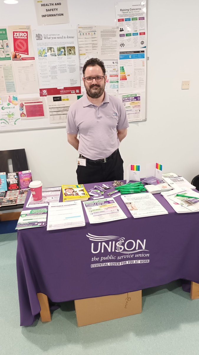 UNISON East Midland Education & Member Development (@unisonemidslmd) on Twitter photo ULR Ben, Facilities Asst at Loughborough Hospital, is ready for #LearningAtWorkWeek. Brilliant to be in a hospital that already has lots of <a href="/unisontheunion/">UNISON - UK's largest union</a> Learning posters up. Last month Ben also spoke at a meeting of the night staff about courses. ULR Ben, Facilities Asst at Loughborough Hospital, is ready for #LearningAtWorkWeek. Brilliant to be in a hospital that already has lots of <a href="/unisontheunion/">UNISON - UK's largest union</a> Learning posters up. Last month Ben also spoke at a meeting of the night staff about courses.