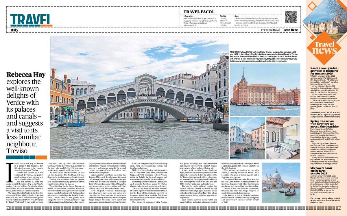 Luxury on #water and #tiramisu in the fabulous #Venice and neighbouring #Treviso and THE #hotel to stay in <a href="/HiltonNewsroom/">Hilton Newsroom</a> . <a href="/TravWriters/">BGTW</a> <a href="/ENIT_italia/">ENIT S.p.A. 🇮🇹</a> <a href="/pressjournal/">The Press and Journal</a>