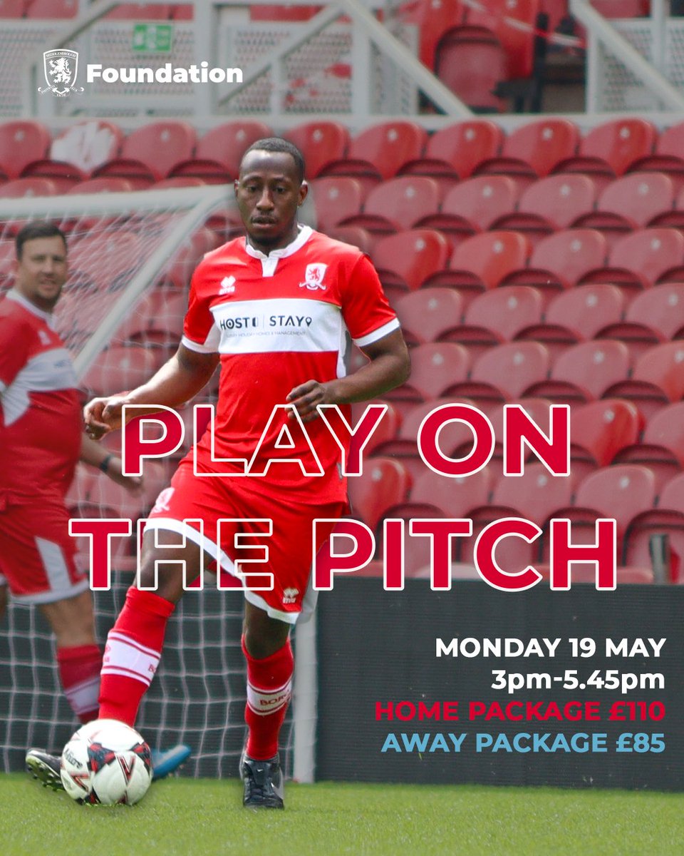 MFC Foundation (@mfcfoundation) on Twitter photo Do you want to play on the ๐ต๐ฎ๐น๐น๐ผ๐๐ฒ๐ฑ ๐๐๐ฟ๐ณ of the <a href="/RiversideStad/">Riverside Stadium</a> and support the work of MFC Foundation? ๐๏ธ
We have limited spaces remaining for ๐ฃ๐น๐ฎ๐ ๐ผ๐ป ๐๐ต๐ฒ ๐ฃ๐ถ๐๐ฐ๐ต on Monday 19 May, with home and away packages available.
Book your spot here ๐ Do you want to play on the ๐ต๐ฎ๐น๐น๐ผ๐๐ฒ๐ฑ ๐๐๐ฟ๐ณ of the <a href="/RiversideStad/">Riverside Stadium</a> and support the work of MFC Foundation? ๐๏ธ
We have limited spaces remaining for ๐ฃ๐น๐ฎ๐ ๐ผ๐ป ๐๐ต๐ฒ ๐ฃ๐ถ๐๐ฐ๐ต on Monday 19 May, with home and away packages available.
Book your spot here ๐