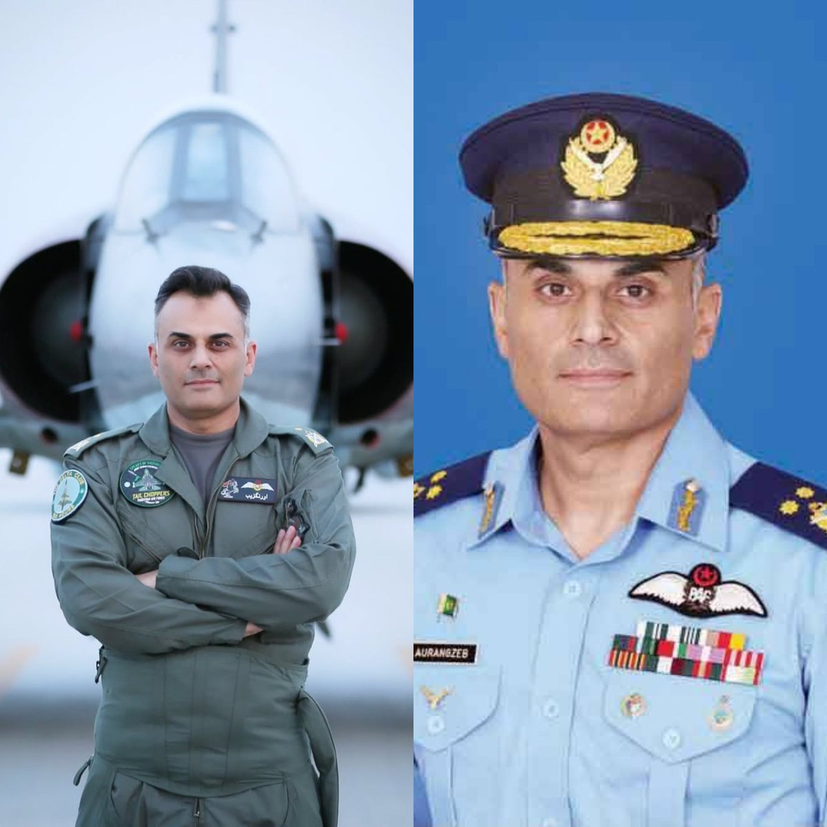 Since Pakistani Twitter has been shilling for AVM AURAngzeb lately. Here's his brief bio:

Commissioned into GDP in 1992.
Key roles held: ACAS (Ops Req &amp; Dev), PAC team commander in KSA, DGPR in 2022 and now DCAS (Ops). SI (M) &amp; TI (M).

Happily Married and father of two.