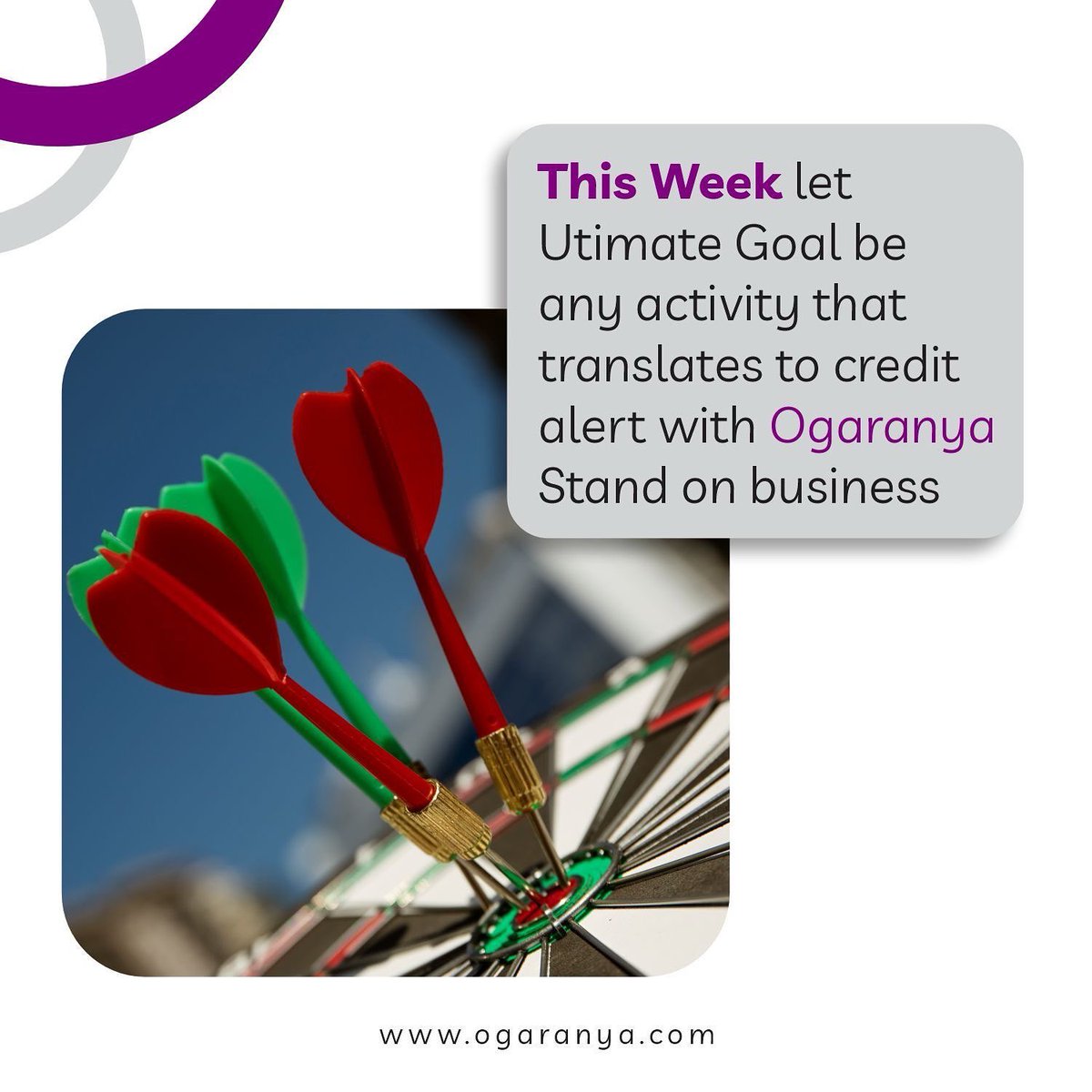 HelpOgamarket's tweet image. This week, make your ultimate goal an activity that brings credit alerts.
Be intentional. Stand on business with @OgaranyaNG.

#Ogaranya #BusinessMinded #CreditAlert #SMENigeria #B2B #MoneyMoves HAPPY NEW WEEK #asuu