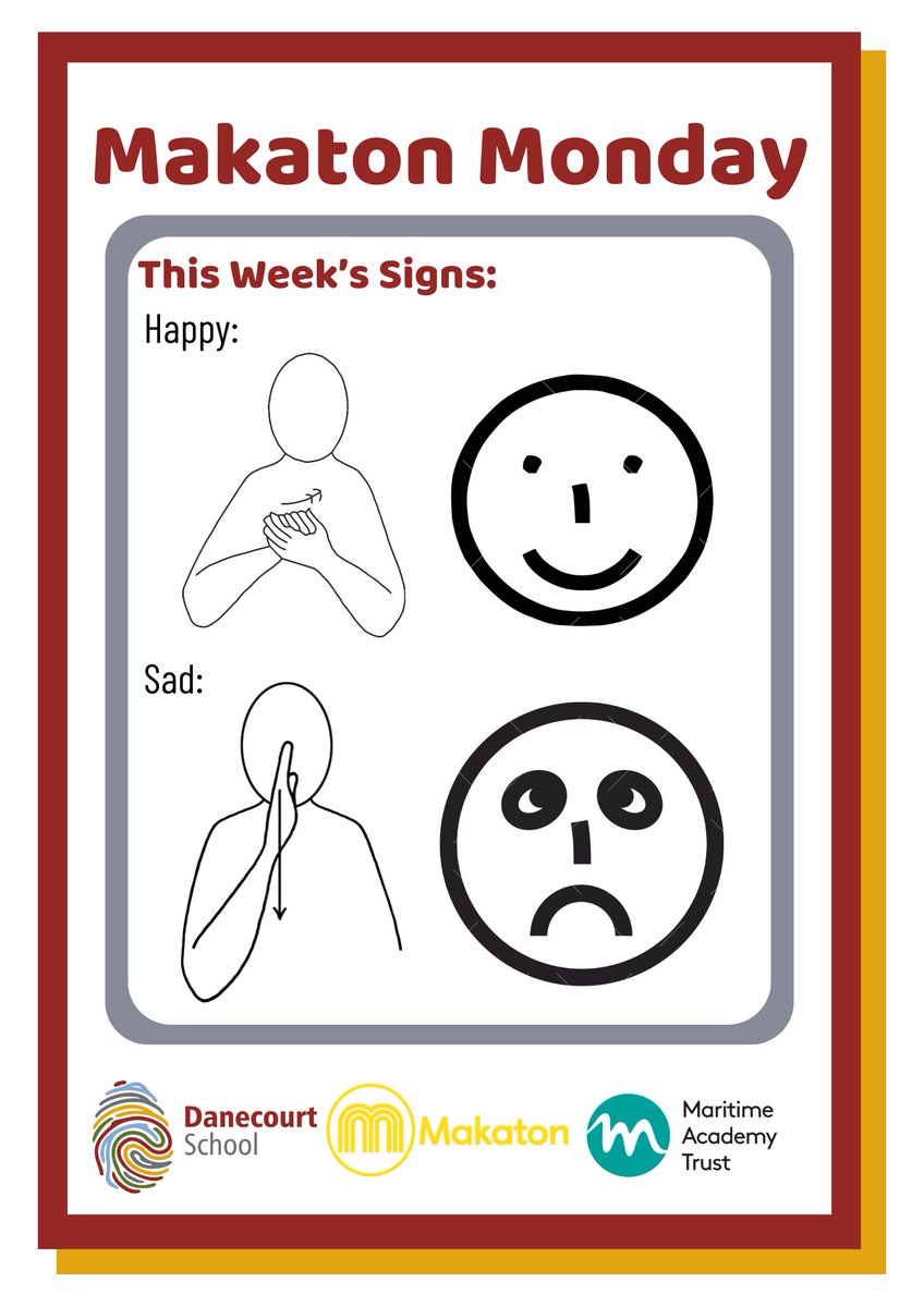 Makaton Monday!
This weeks Makaton signs are...

'Happy'😃 and 'Sad'🫤

Happy signing!
#makatonmonday #makatonfriendly